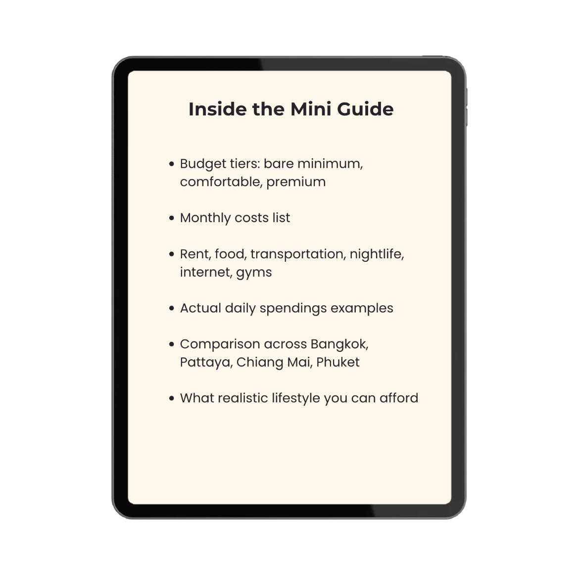 Thailand Cost of Living Breakdown Mini Guide™