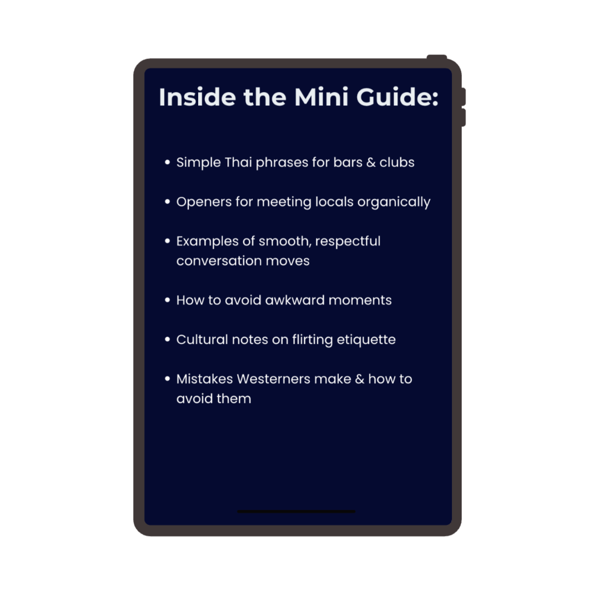 Nightlife Conversation Starters in Thailand Mini Guide™