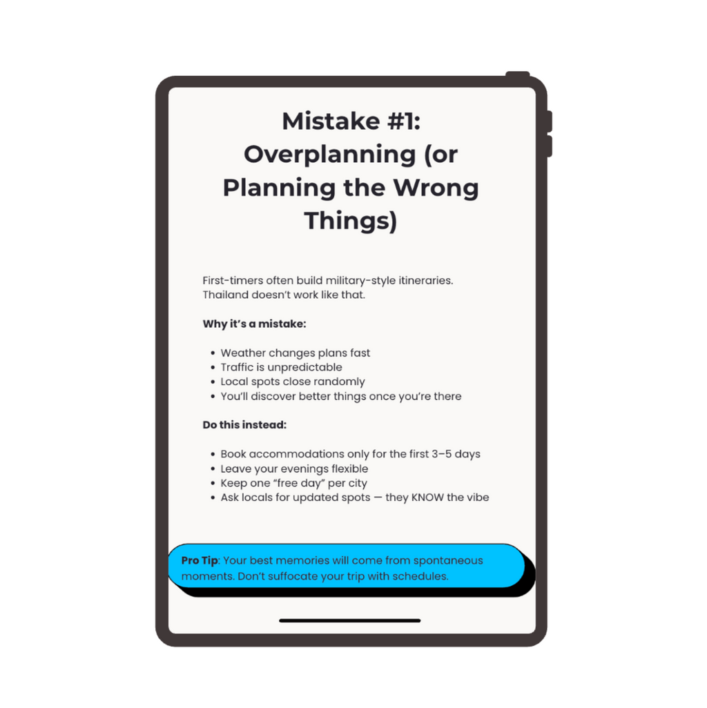 Thailand First-Trip Mistakes to Avoid Mini Guide™