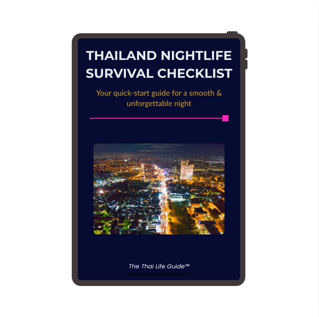 Thailand Nightlife Survival Checklist book with cityscape on cover