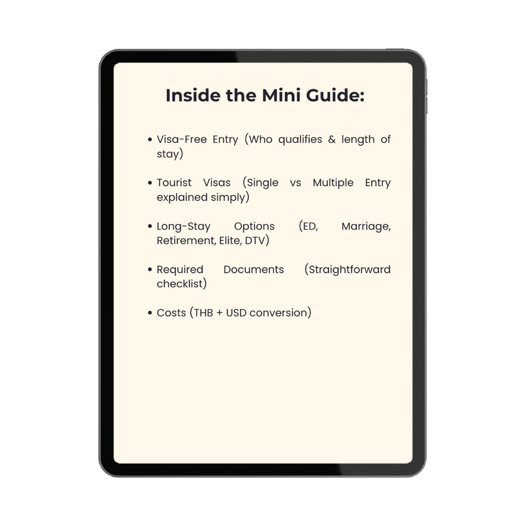 Thailand Visa Breakdown™ — Mini Guide (2026 Update)