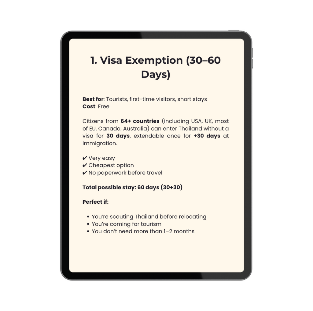 Thailand Visa Breakdown™ — Mini Guide (2026 Update)