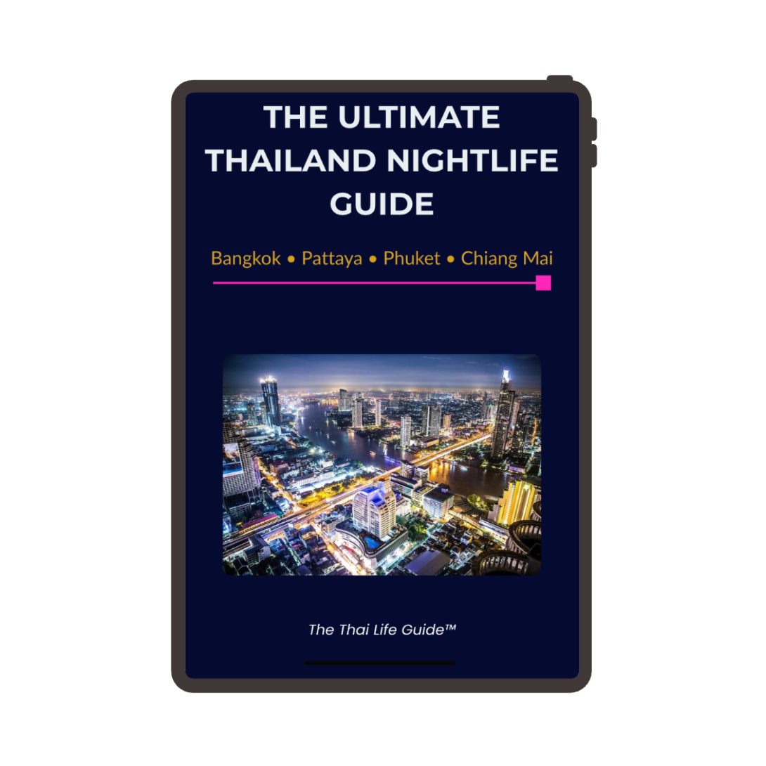 Book titled 'The Ultimate Thailand Nightlife Guide' with a cityscape on the cover