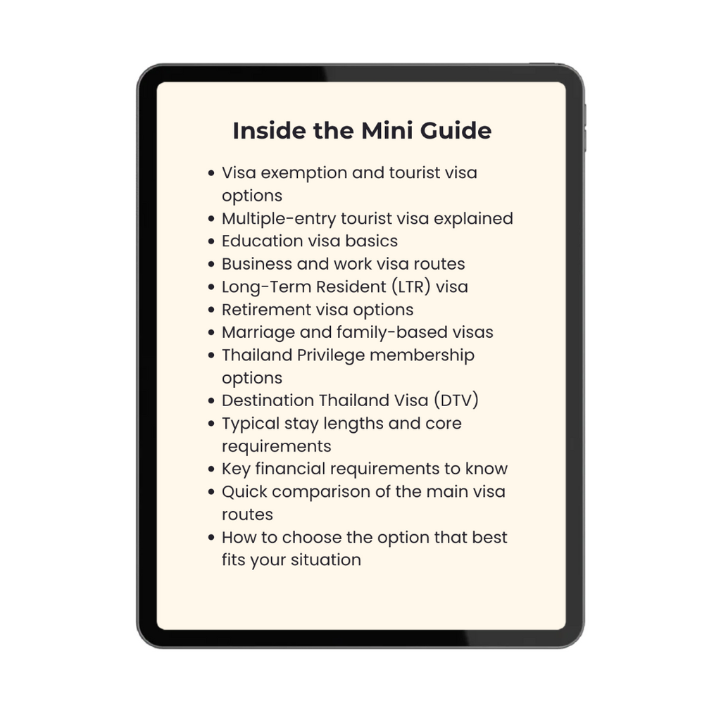 Thailand Visa Breakdown™ — Mini Guide (2026 Update)